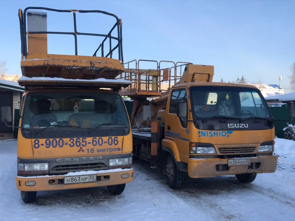 Автовышки 14-16-20-23 мет(платформы 2х4м, люльки)