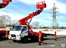 Аренда автовышки 27 метров телескоп