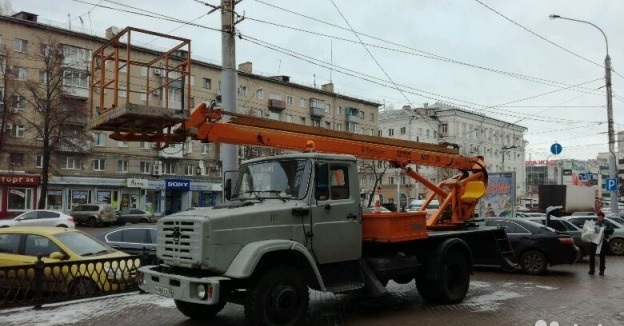 Услуги автовышки: вездеход 22 м