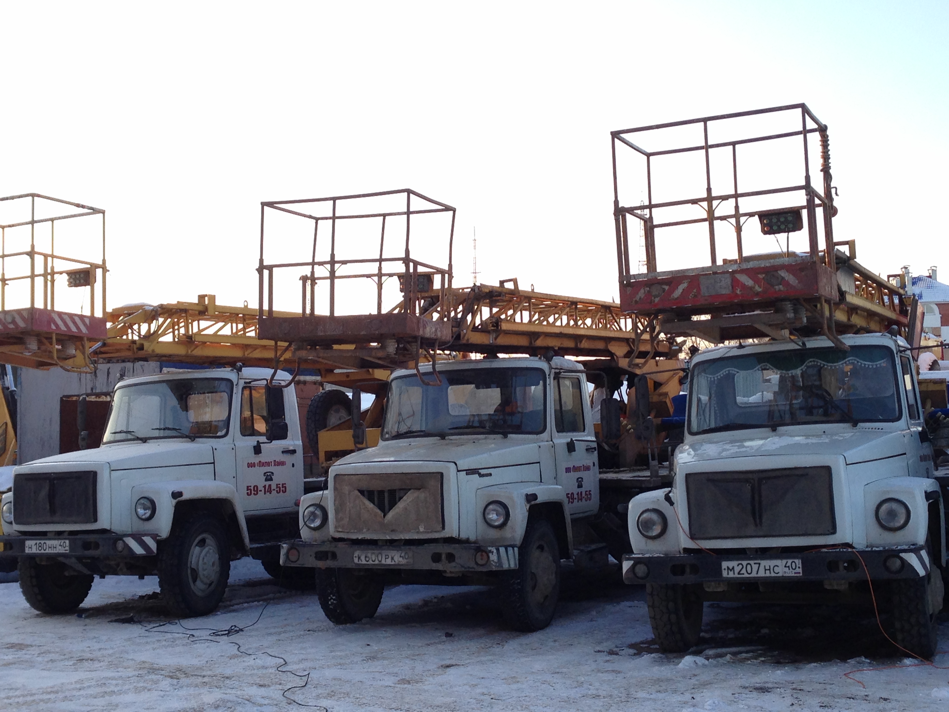 Аренда автовышки. Подъёмные работы.