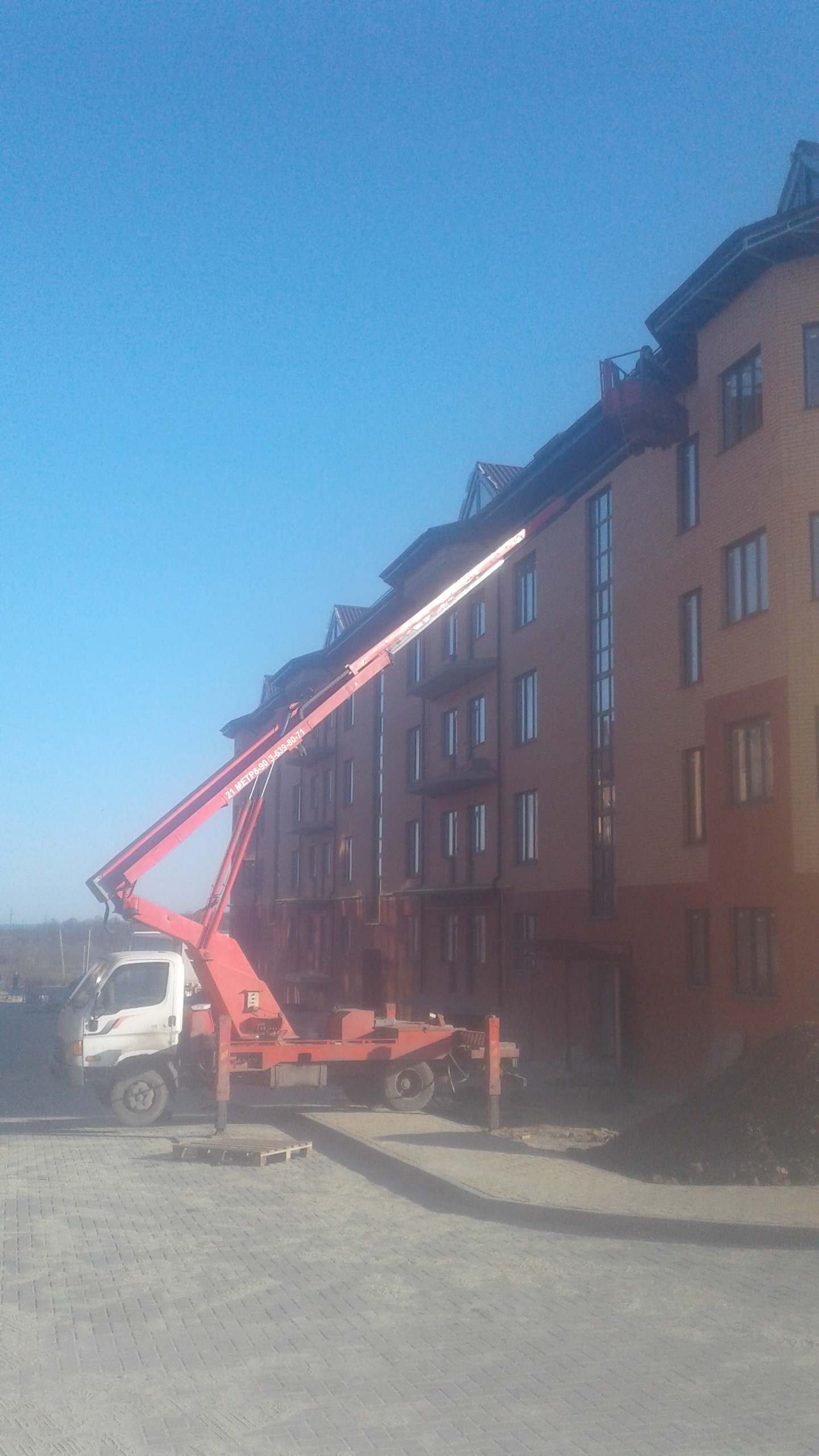 Автовышка 21 метр телеспоп