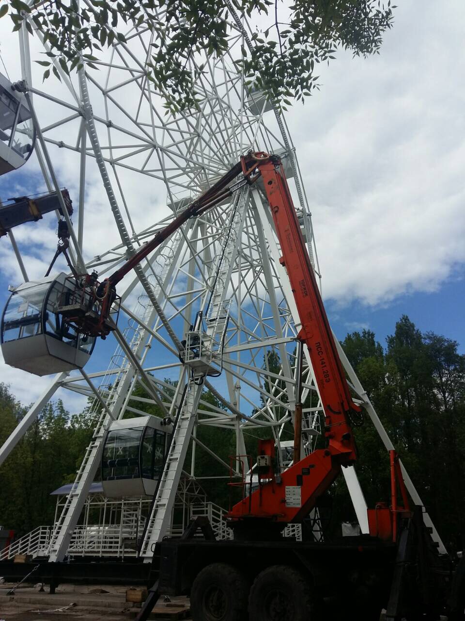 Услуги автовышки КАМАЗ 24 м