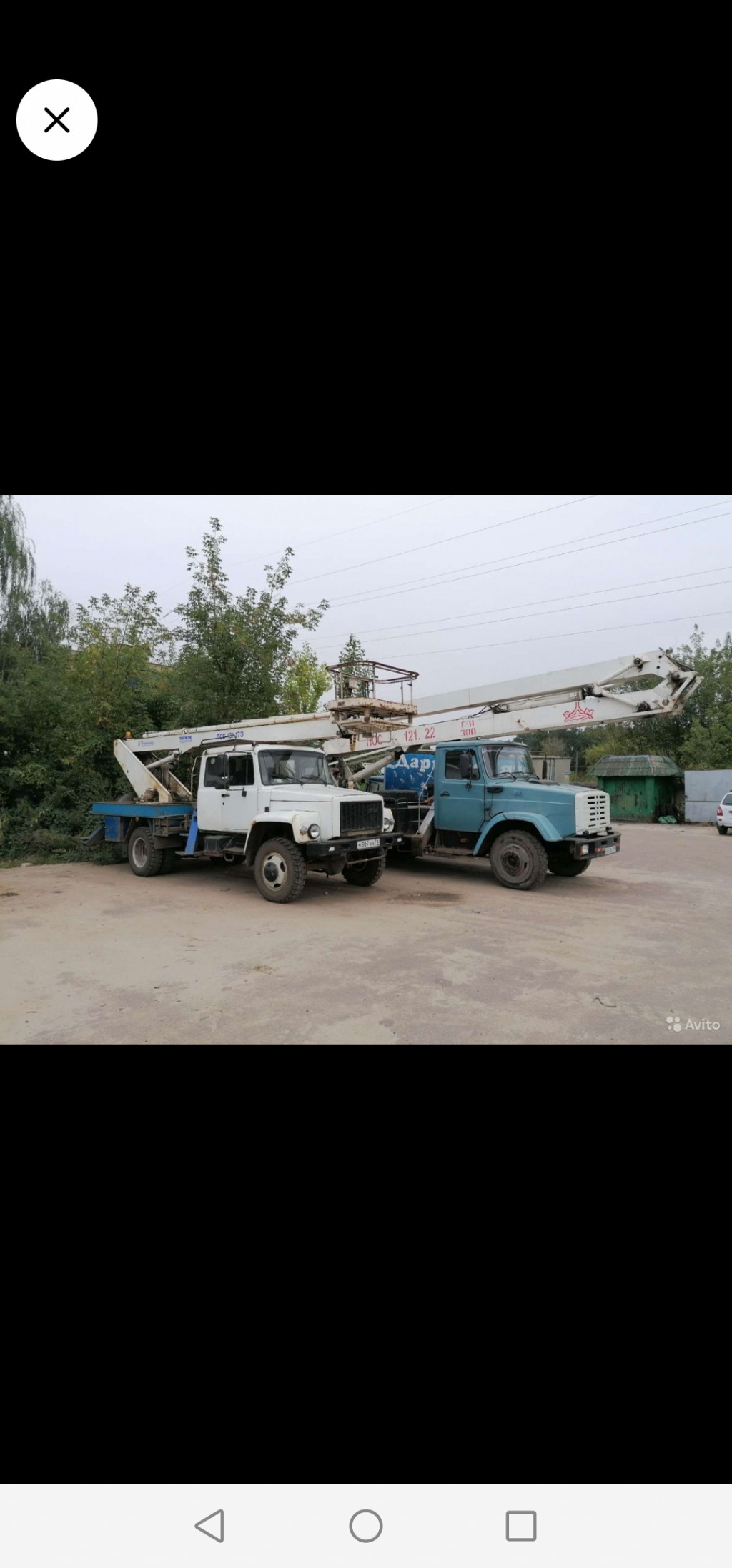 Услуги автовышки вездеход. Спил деревьев.