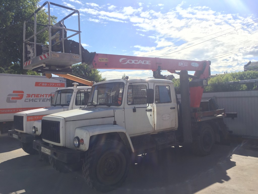 Услуги полноприводной автовышки