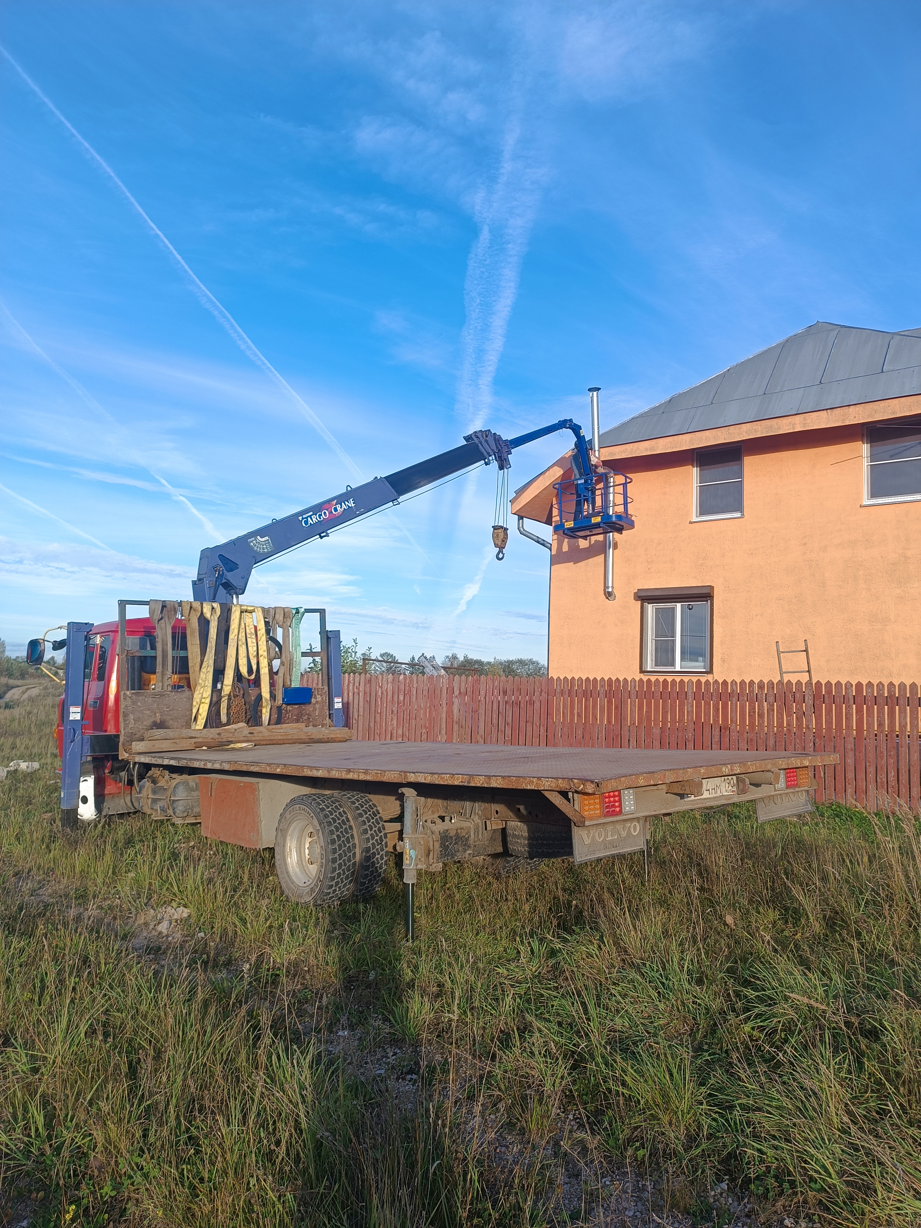 Автовышка манипулятор с лебедкой