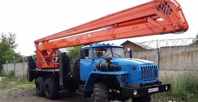 Услуги автовышки Урал 28 метров