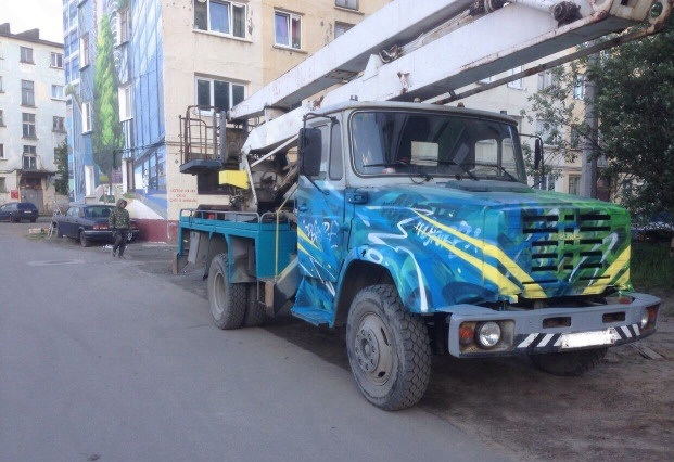 Автовышка АГП 18 м на базе ЗИЛ