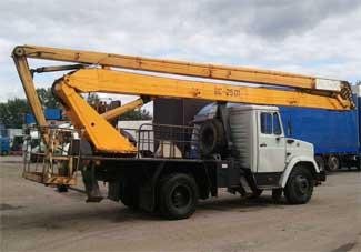 Аренда автовышки на базе шасси ЗиЛ-432932