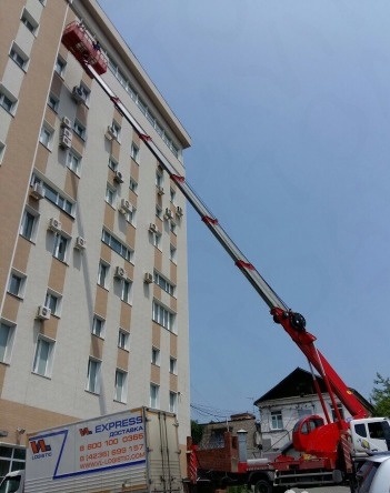 Автовышка, 45 метров автогидроподъёмник