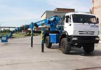 Аренда автовышки на базе шасси КамАЗ-4326