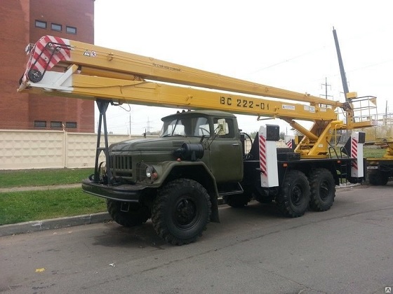 Услуги автовышки 22метра на базе зил 130
