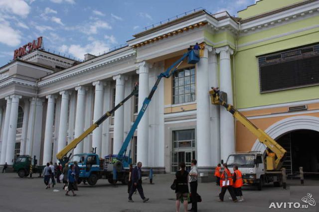 Аренда, услуги автовышки до 45м. Спил деревьев.