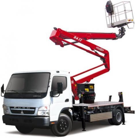 Аренда автовышки Isuzu Elf коленчатой 22м