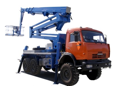 Аренда автовышки-вездехода (АГП) 28м на базе Камаз