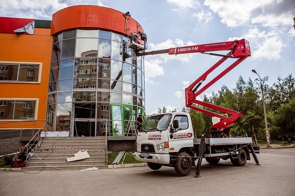 Услуги автогидроподъёмника HyundaiHD78