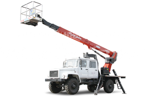 Автовышка вездеход, телескоп 18м, 22м, 28м.