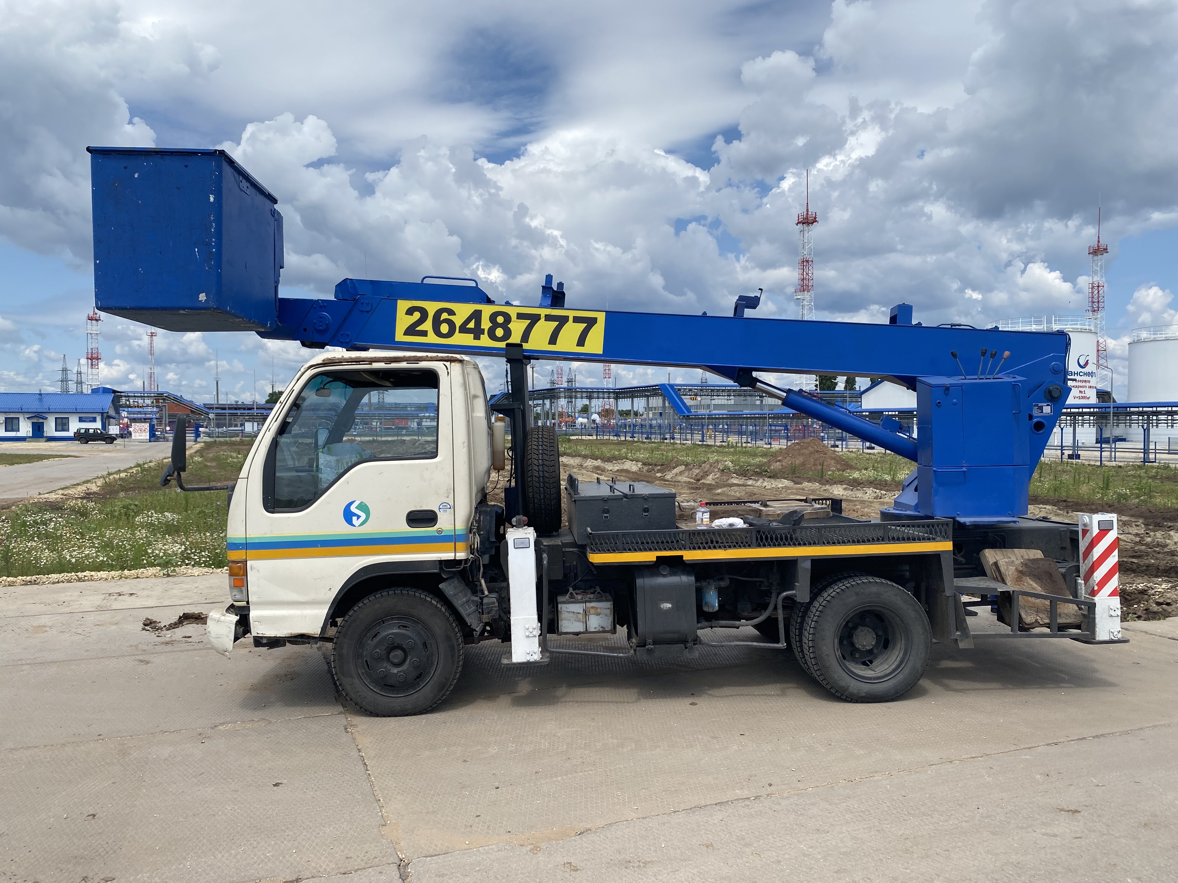 Автовышка от 12 до 50 метров.