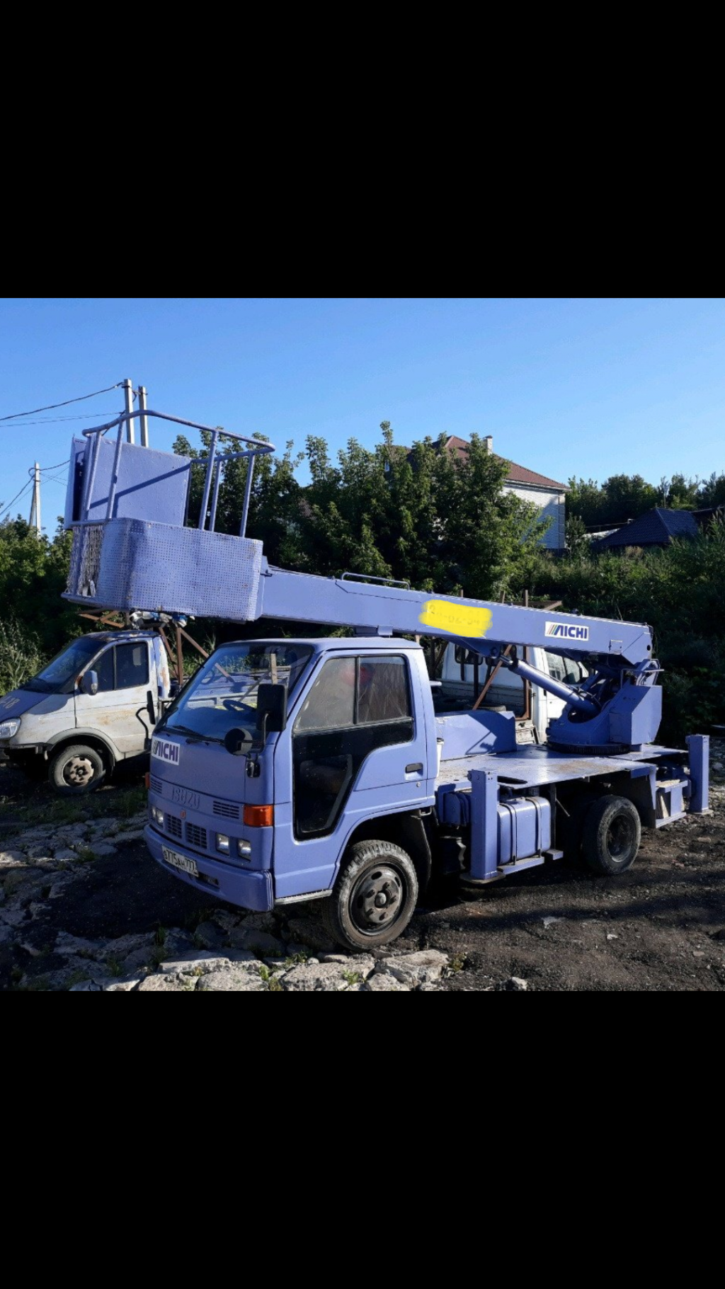 Аренда автовышки. Установлен ГЛОНАСС.