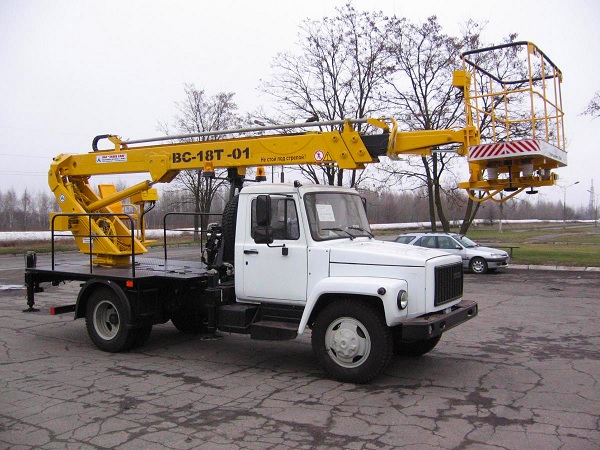 Автовышка телескоп 18-22м, коленка 22м