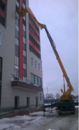 Автовышка вылет стрелы 32м