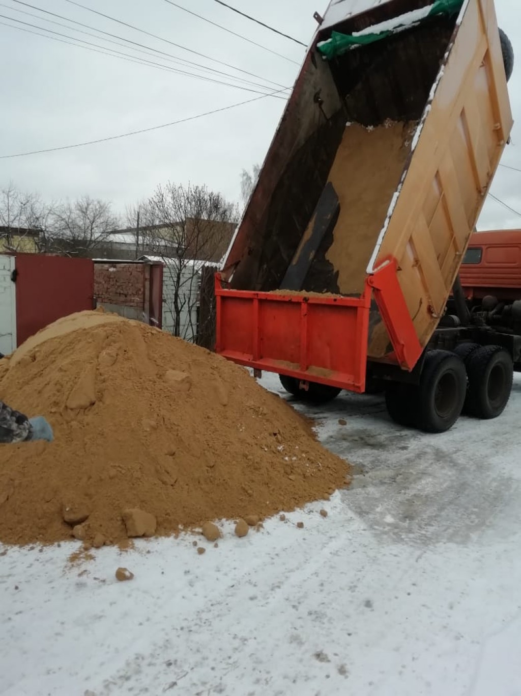 Доставка сыпучих грузов. Вывоз снега.