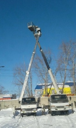 Аренда японских автовышек 14-16 метров