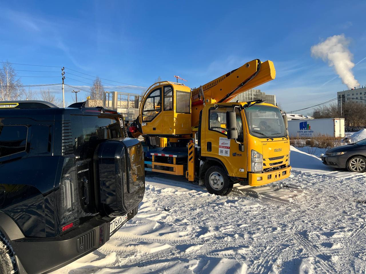 Аренда Автовышка isuzu elf 28 метров