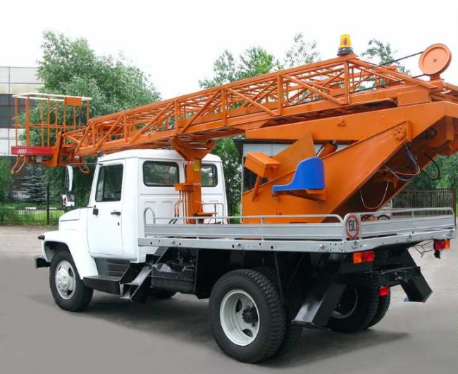 Аренда автовышка. Услуги вышка. Высотные работы.