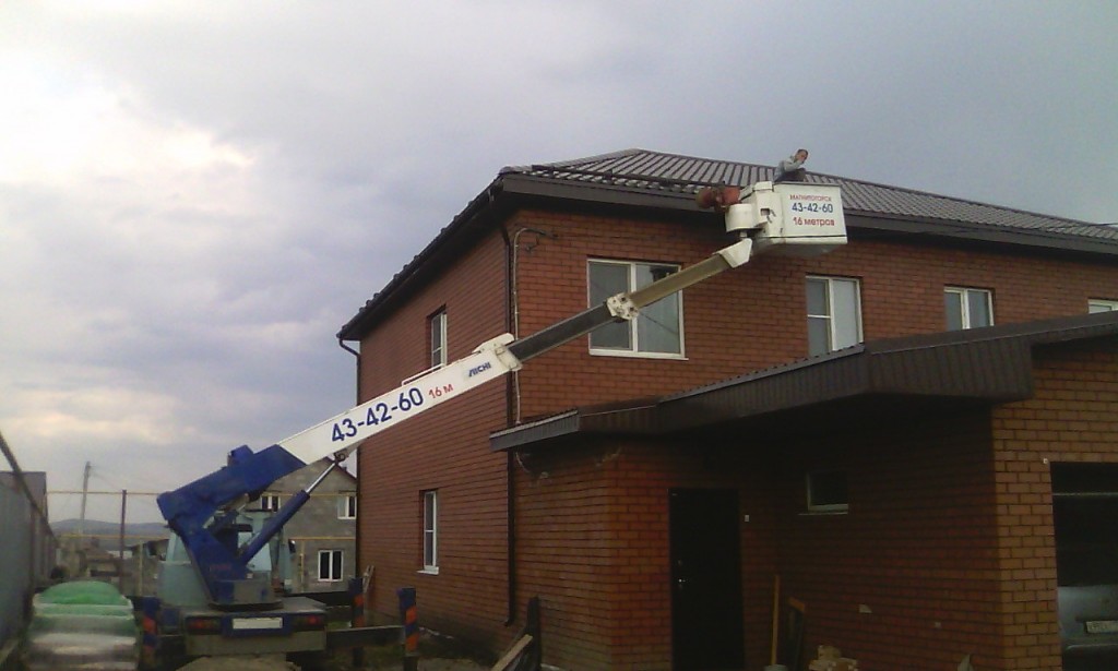 Услуги, аренда автовышки.