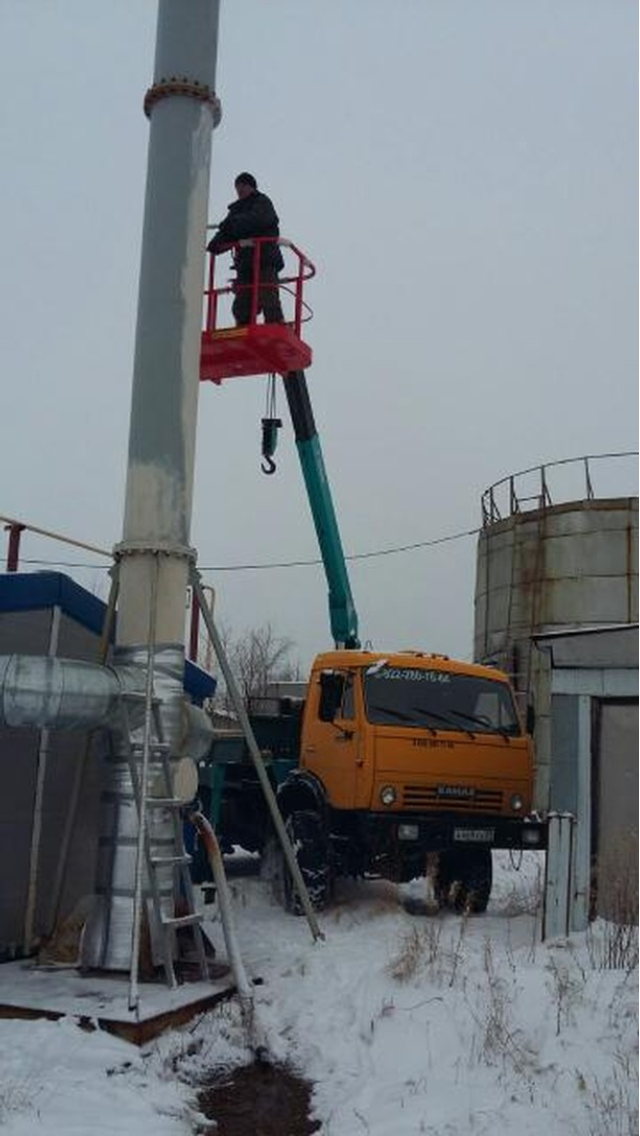 Автовышка на базе камаз (вездеход)