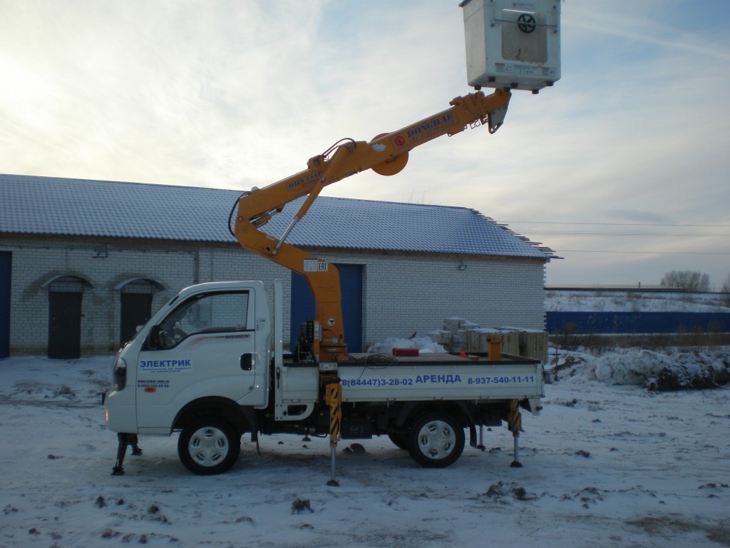 Аренда автовышки на базе KIA BONGO III