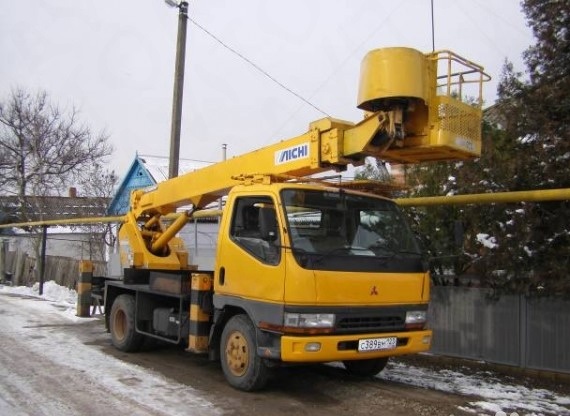 Услуги японских автовышек 17м