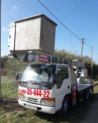 Японская автовышка до 22 метров.Вездеход.