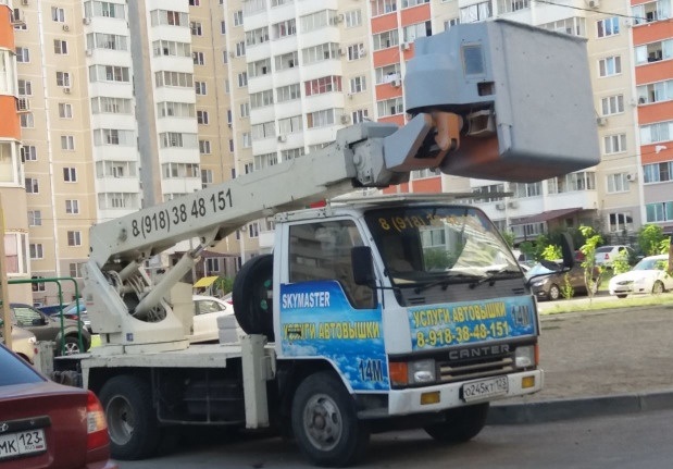 Услуги / Аренда автовышки, мехрука 15м