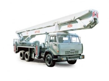 Аренда автовышки-вездехода (КАМАЗ) 24м