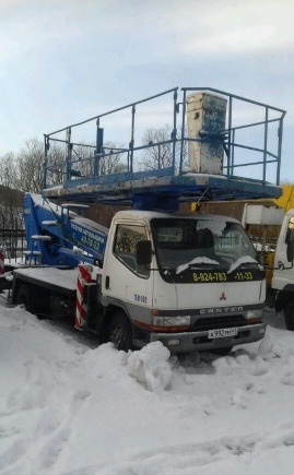 Услуги автовышки. Большая платформа, стрела 16 мет