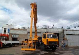 Аренда автовышки на базе шасси МАЗ-5340В2 30 метро