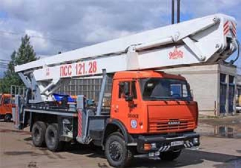 Аренда автовышки на базе шасси КАМАЗ-65115