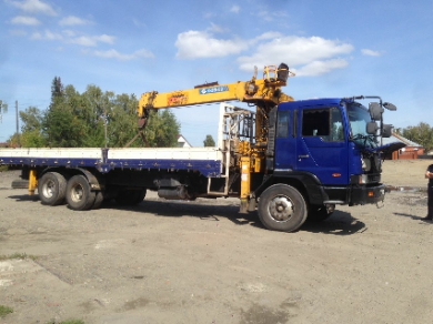 Аренда манипулятора 10т, борт 9м на 2.3м, Стрела 7
