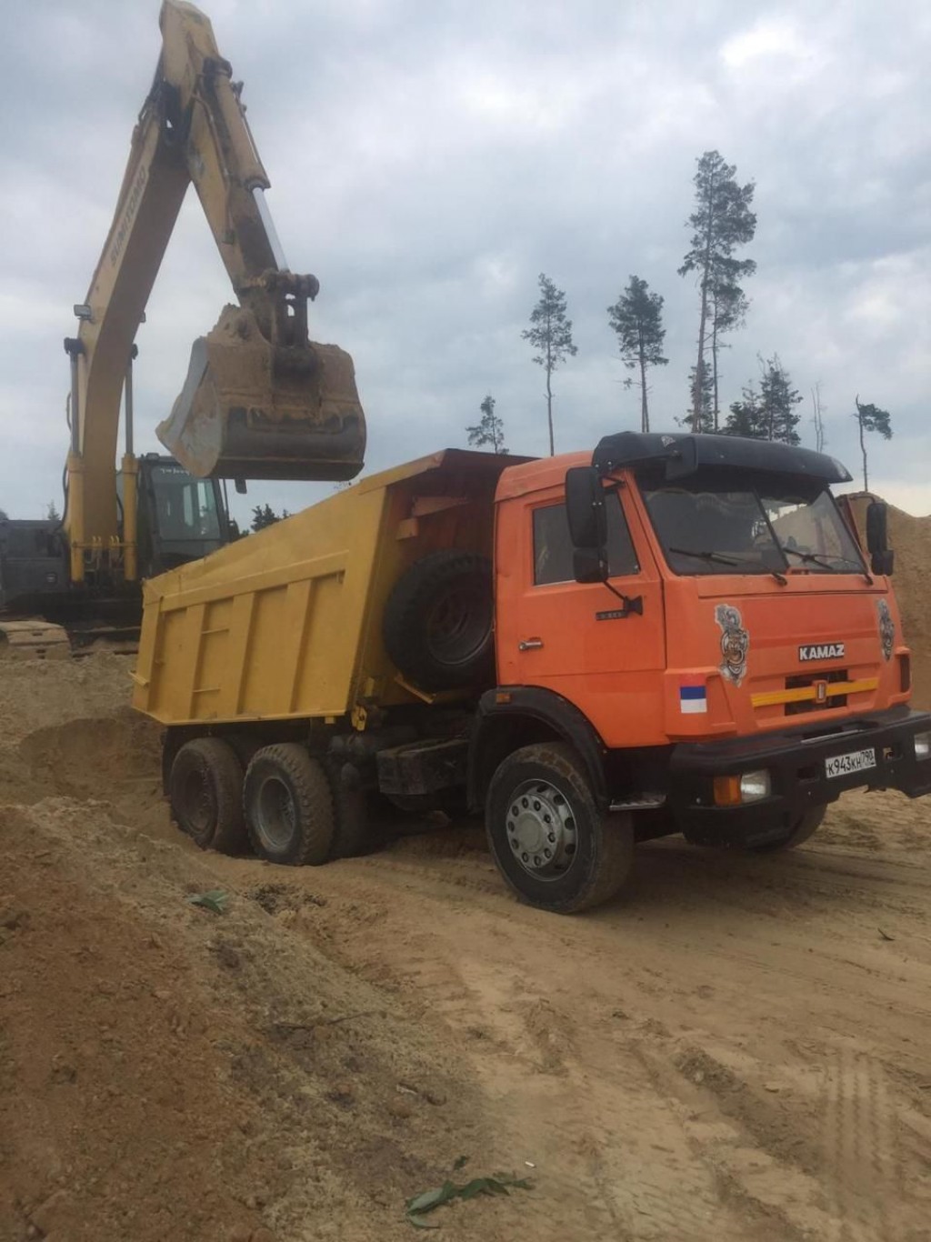 Доставка песок щебень крошка асфальт