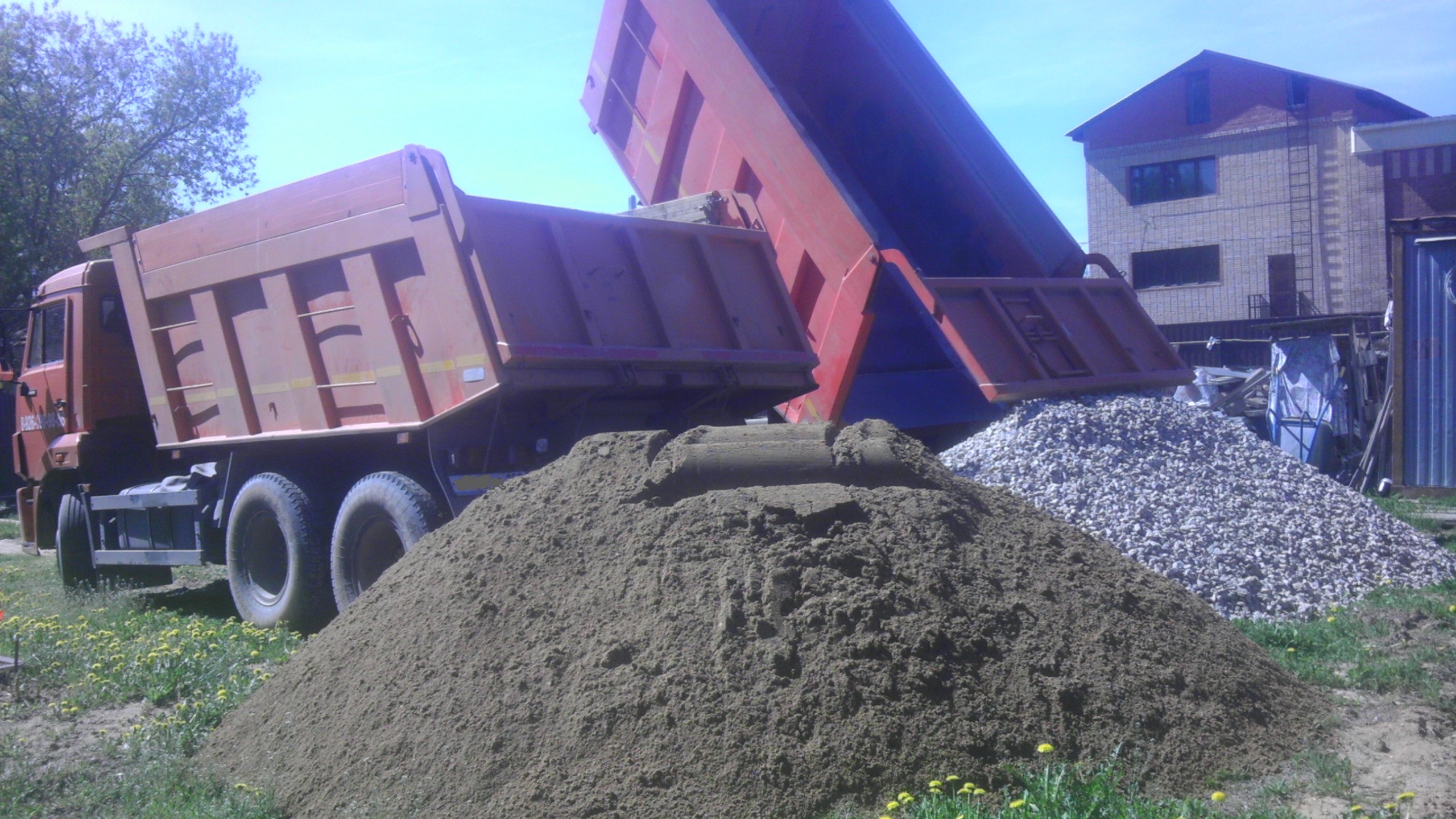 Аренда самосва Доставка Песок Щебень Торф Чернозем