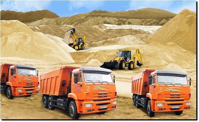 Аренда самосвала. Песок щебень торф грунт