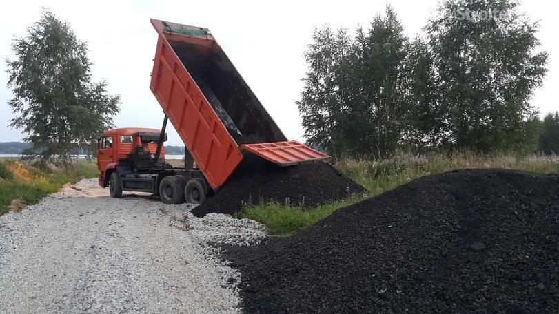 Камаз самосвал. Песок, щебень, земля с доставкой.