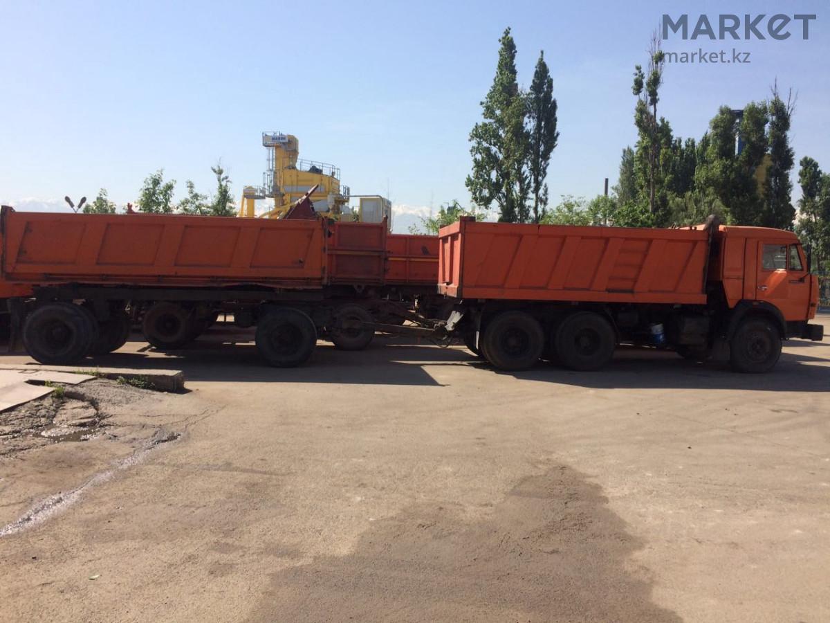 Самосвал с прицепом