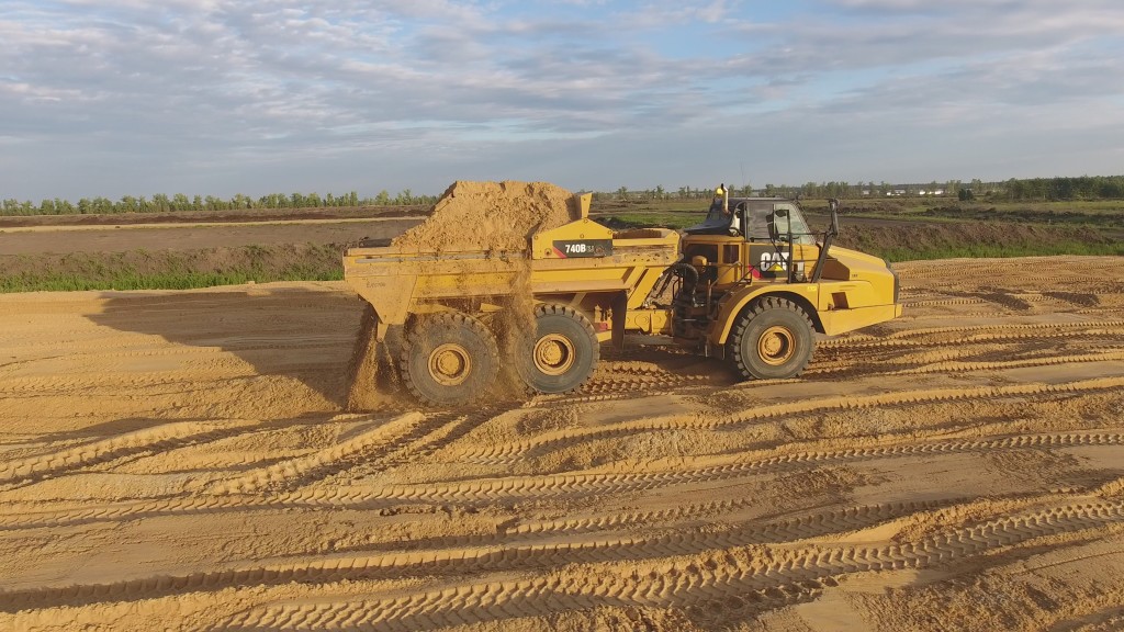 Горизонтальная выгрузка услуги самосвала аренда