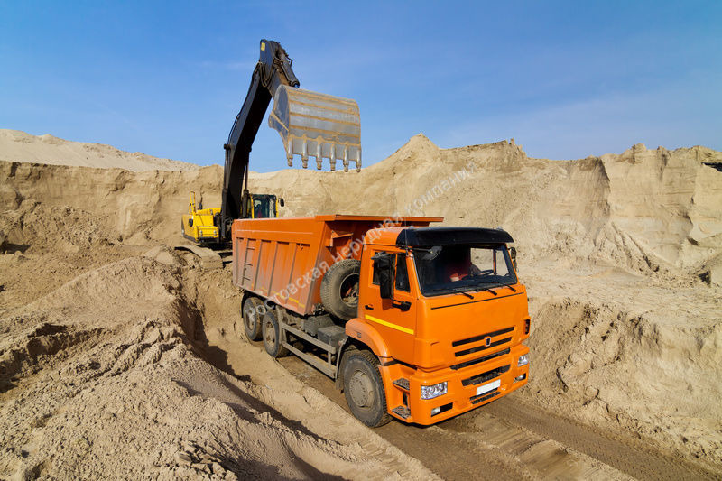 Доставка песка горного, речного, чернозем, грунт