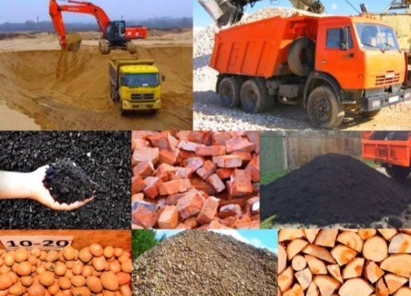 Доставка песка, щебня
