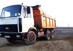 Услуги самосвала доставка сыпучих грузов