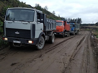 Услуги самосвала. Доставка песок, щебень, торф ПГС