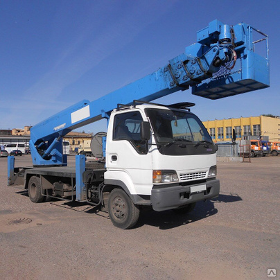 Аренда автовышки ISUZU CANTER, высота подъема15м